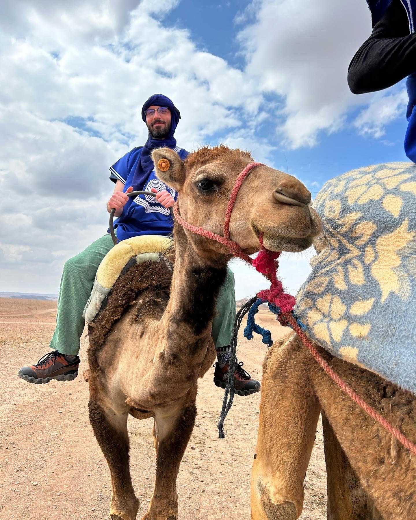 Man on a camel.